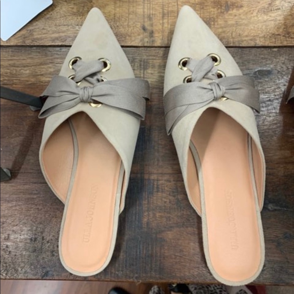 Ulla johnson loulou babouche flat mules taupe - Picture 3 of 3